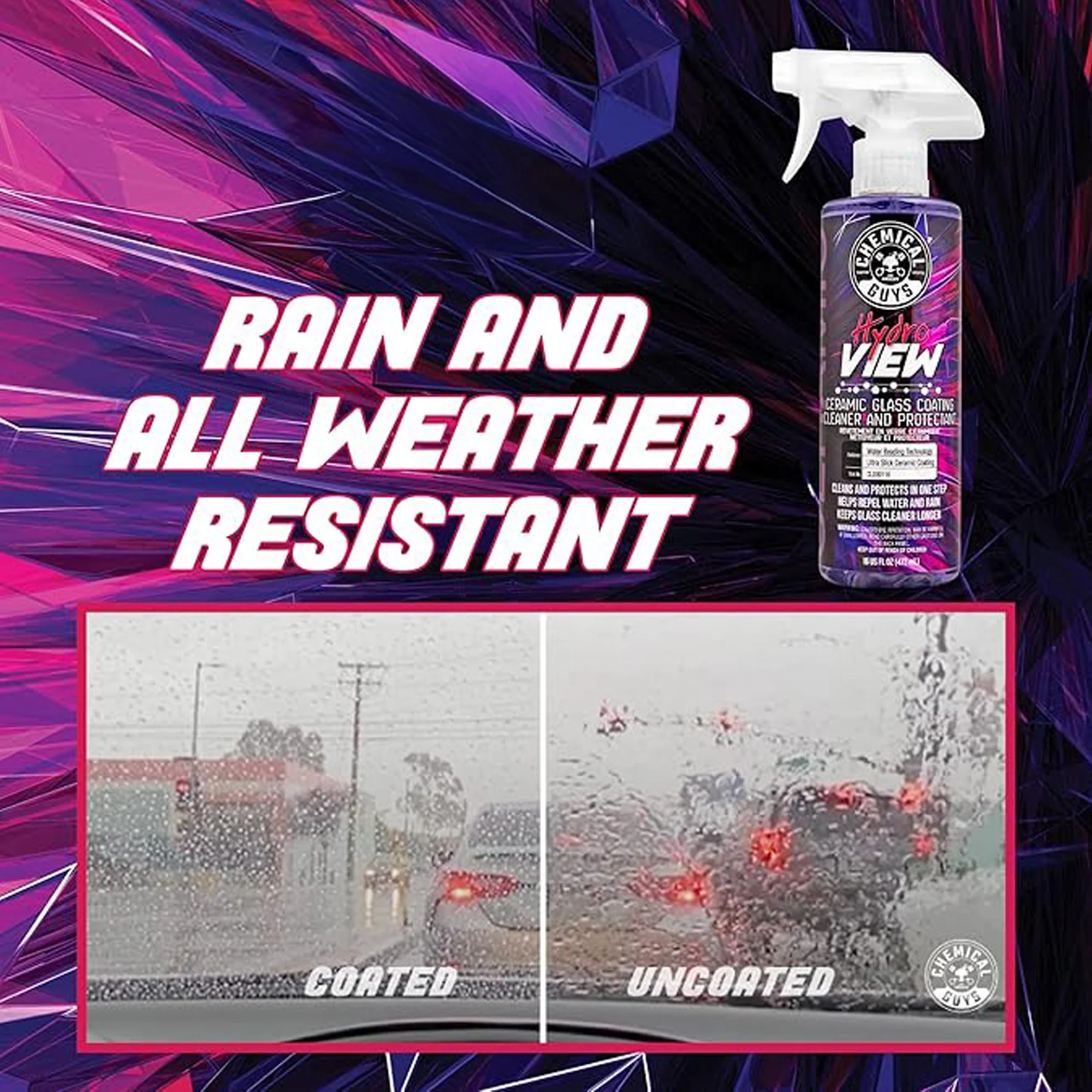 HydroView Ceramic Glass Cleaner & Coating 8 HydroView Ceramic Glass Cleaner & Coating