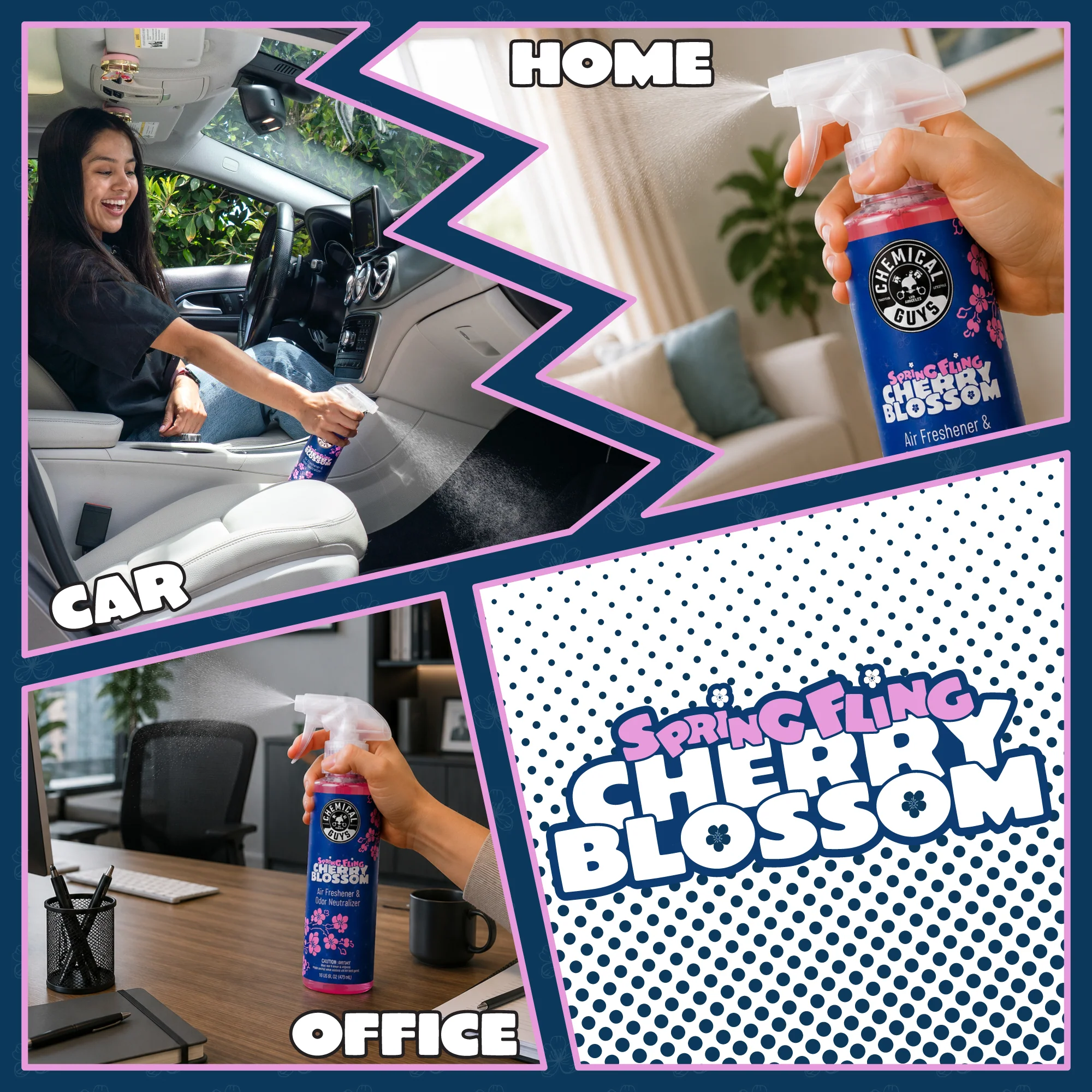 Spring Fling Cherry Blossom Air Freshener & Odor Neutralizer 4 Spring Fling Cherry Blossom Air Freshener & Odor Neutralizer