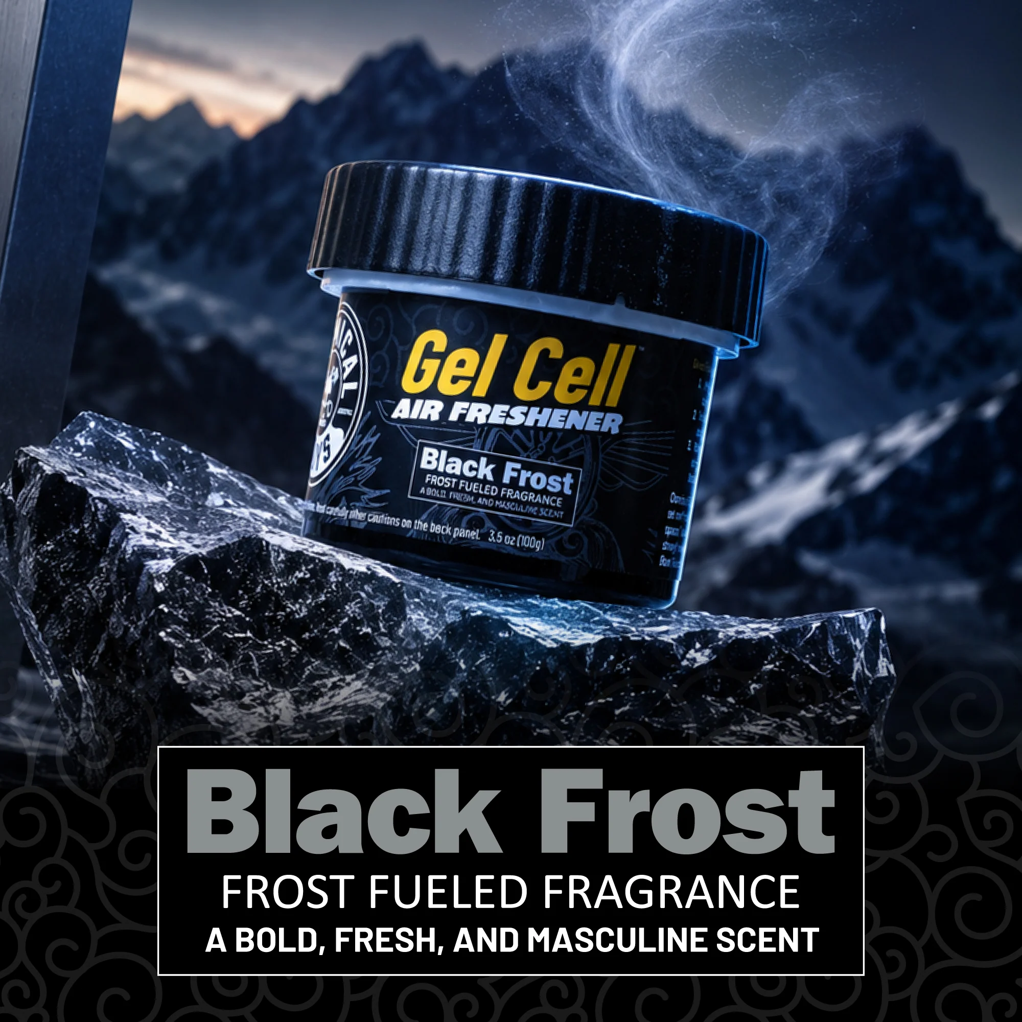 Black Frost Gel Cell Air Freshener 6 Black Frost Gel Cell Air Freshener