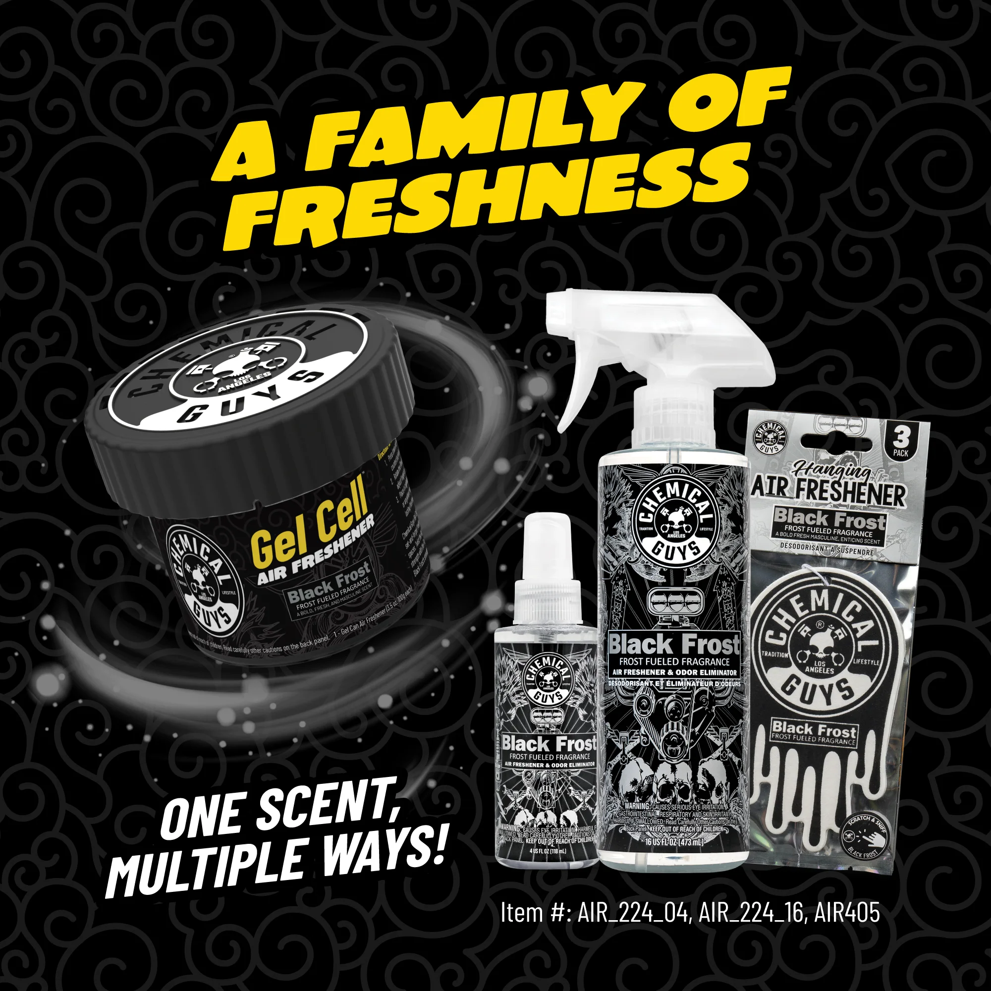 Black Frost Gel Cell Air Freshener 7 Black Frost Gel Cell Air Freshener