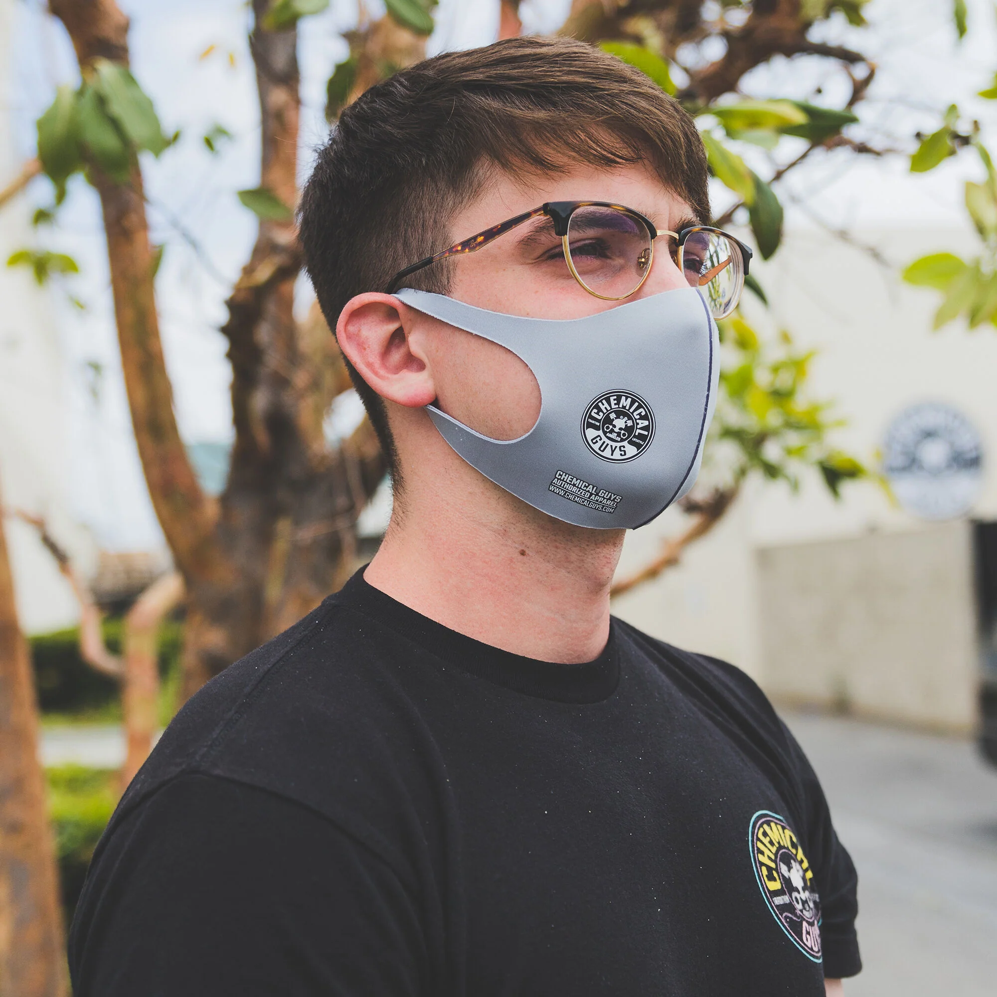 Chemical Guys Gray Cloth Non-Medical Face Mask 3 Chemical Guys Gray Cloth Non-Medical Face Mask