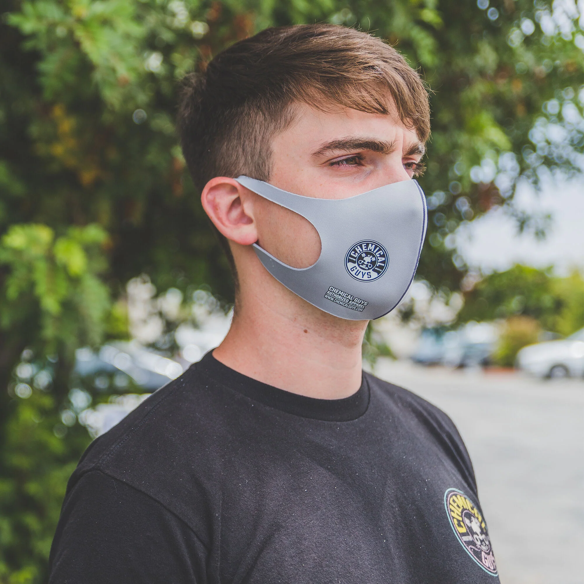 Chemical Guys Gray Cloth Non-Medical Face Mask 8 Chemical Guys Gray Cloth Non-Medical Face Mask