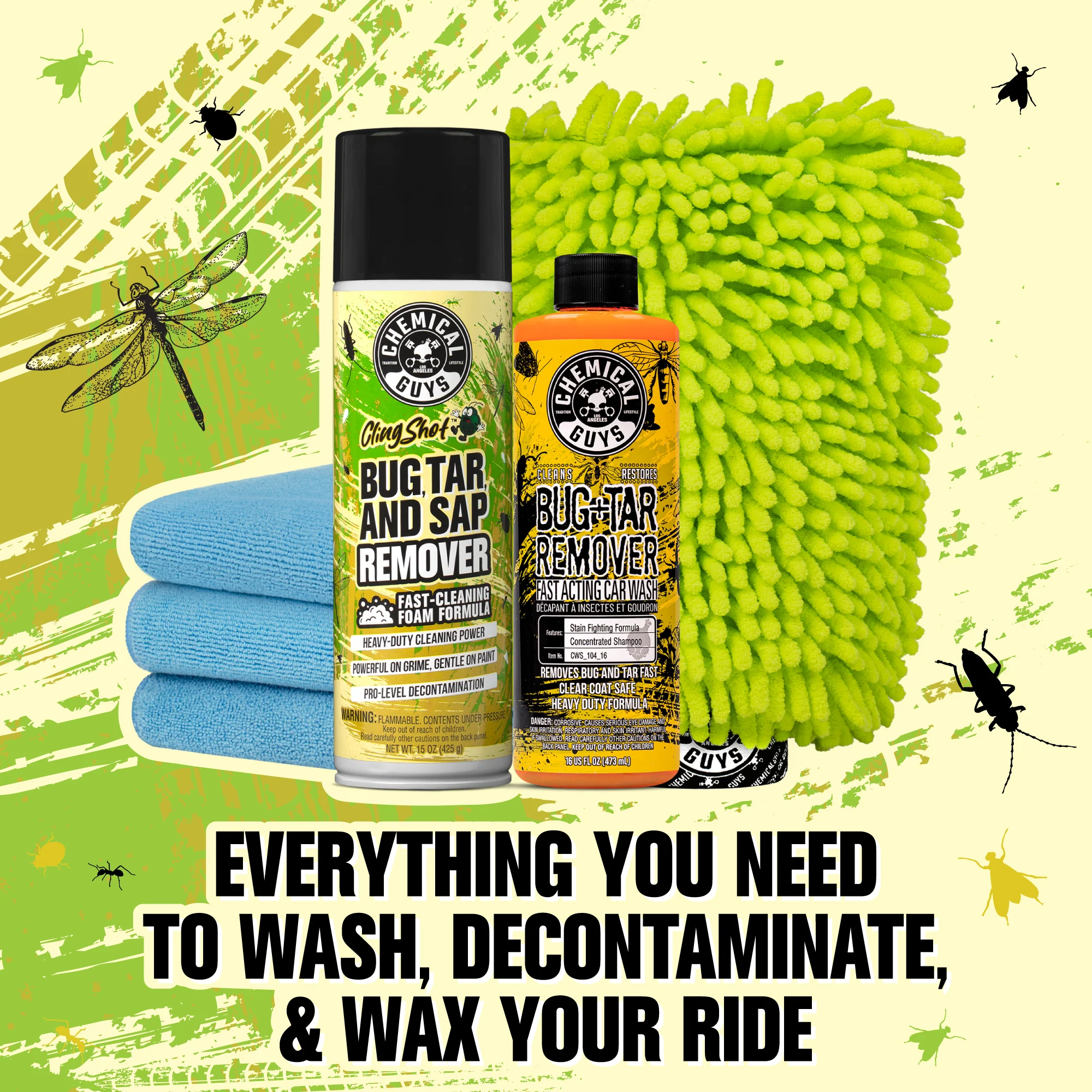 Bug, Tar, Sap Remover Car Wash Kit 2 Bug, Tar, Sap Remover Car Wash Kit
