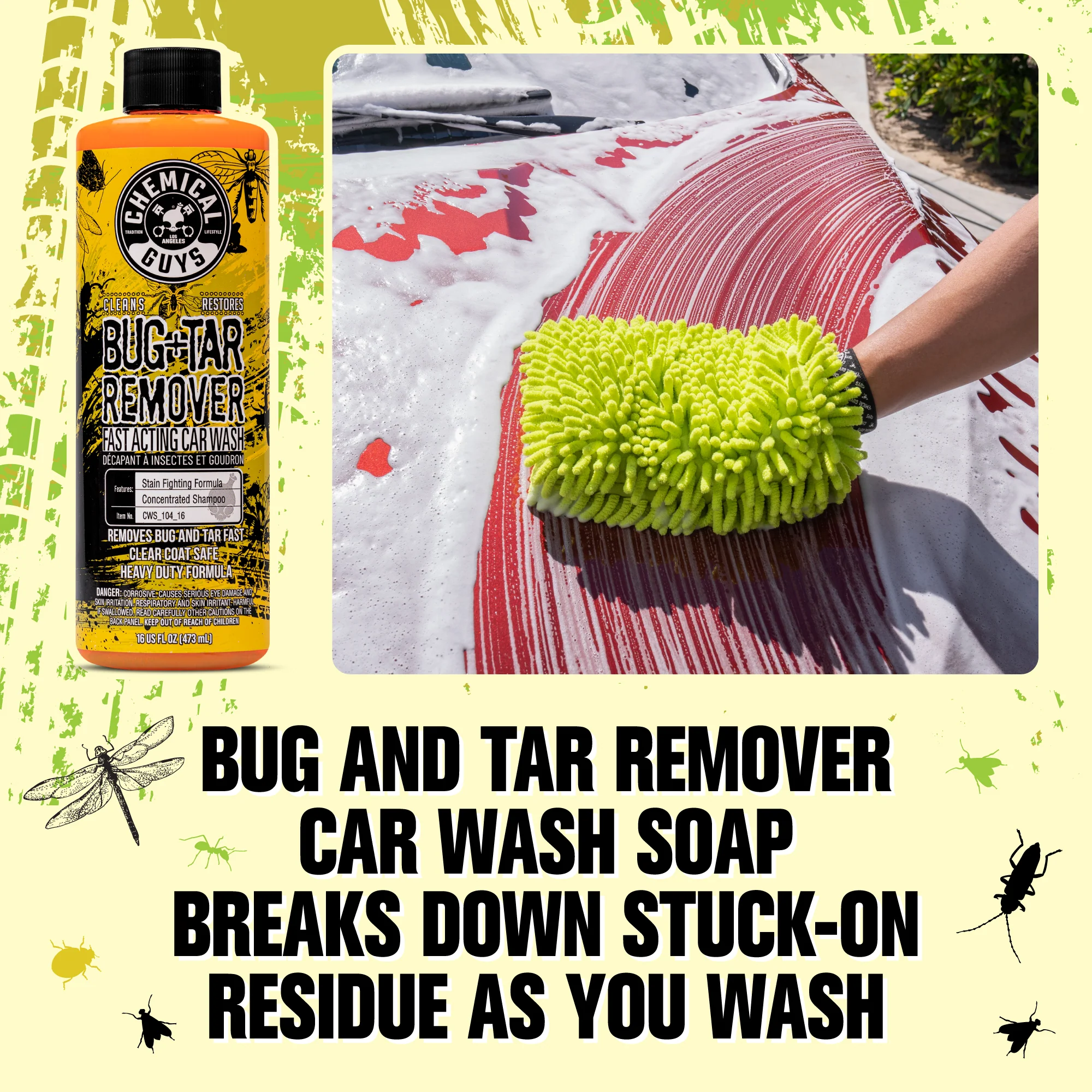 Bug, Tar, Sap Remover Car Wash Kit 5 Bug, Tar, Sap Remover Car Wash Kit