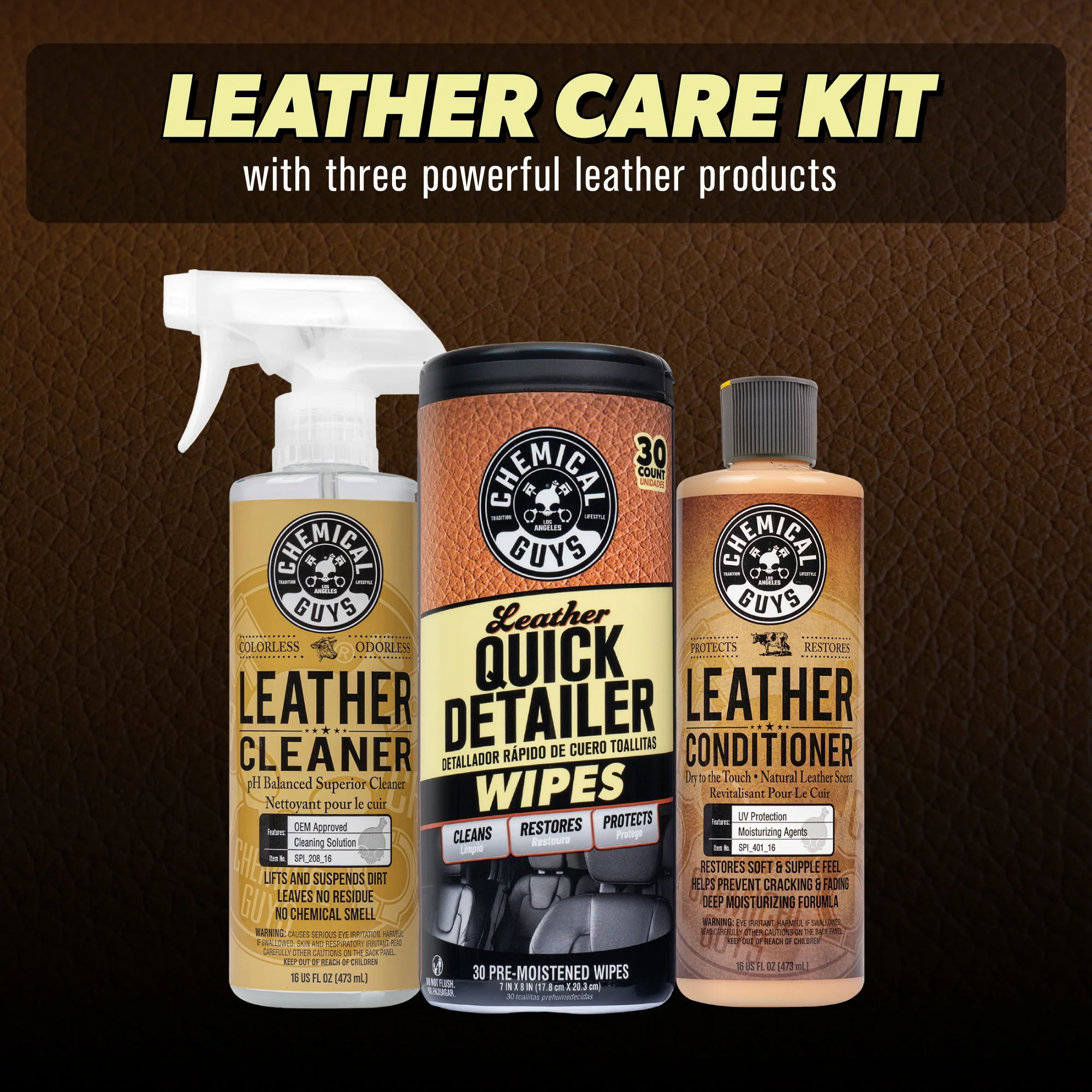 Clean, Condition, & Maintain Leather Care Kit 2 Clean, Condition, & Maintain Leather Care Kit