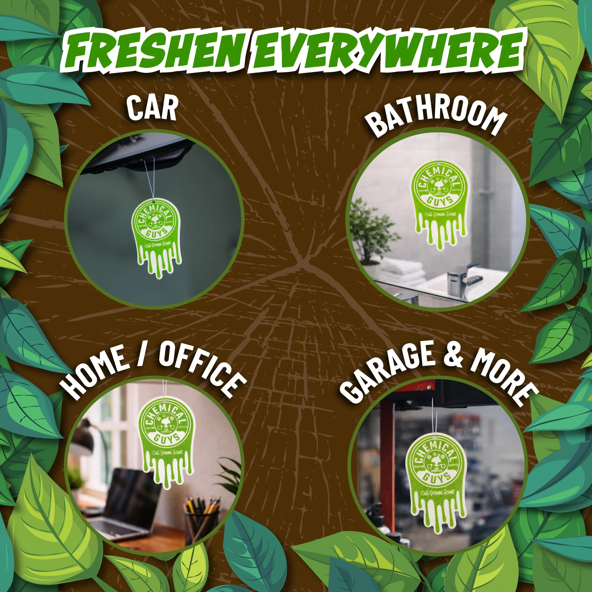Cali Greens™ Hanging Air Freshener 4 Cali Greens™ Hanging Air Freshener