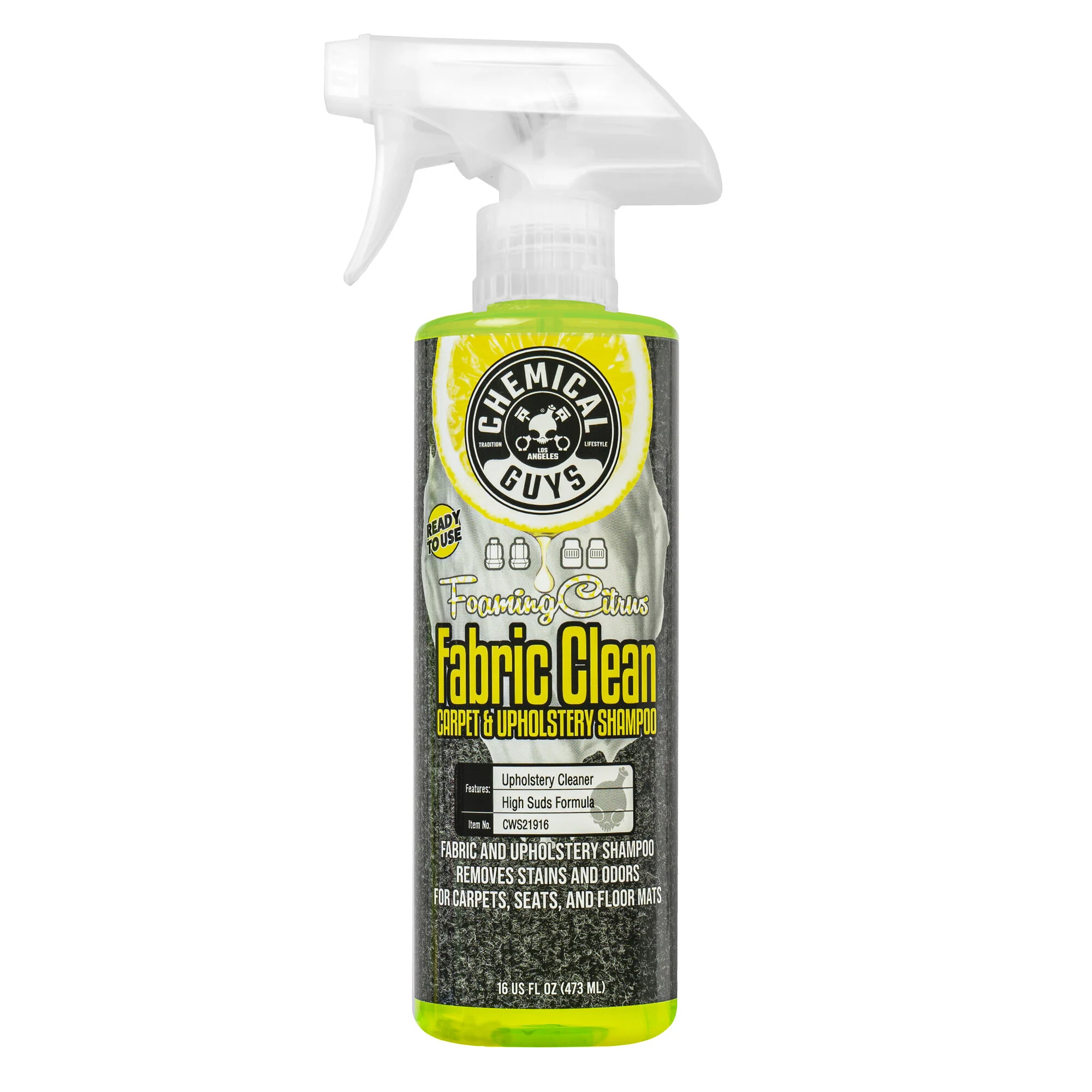 Foaming Citrus Fabric Clean Carpet & Upholstery Shampoo 12 Foaming Citrus Fabric Clean Carpet & Upholstery Shampoo