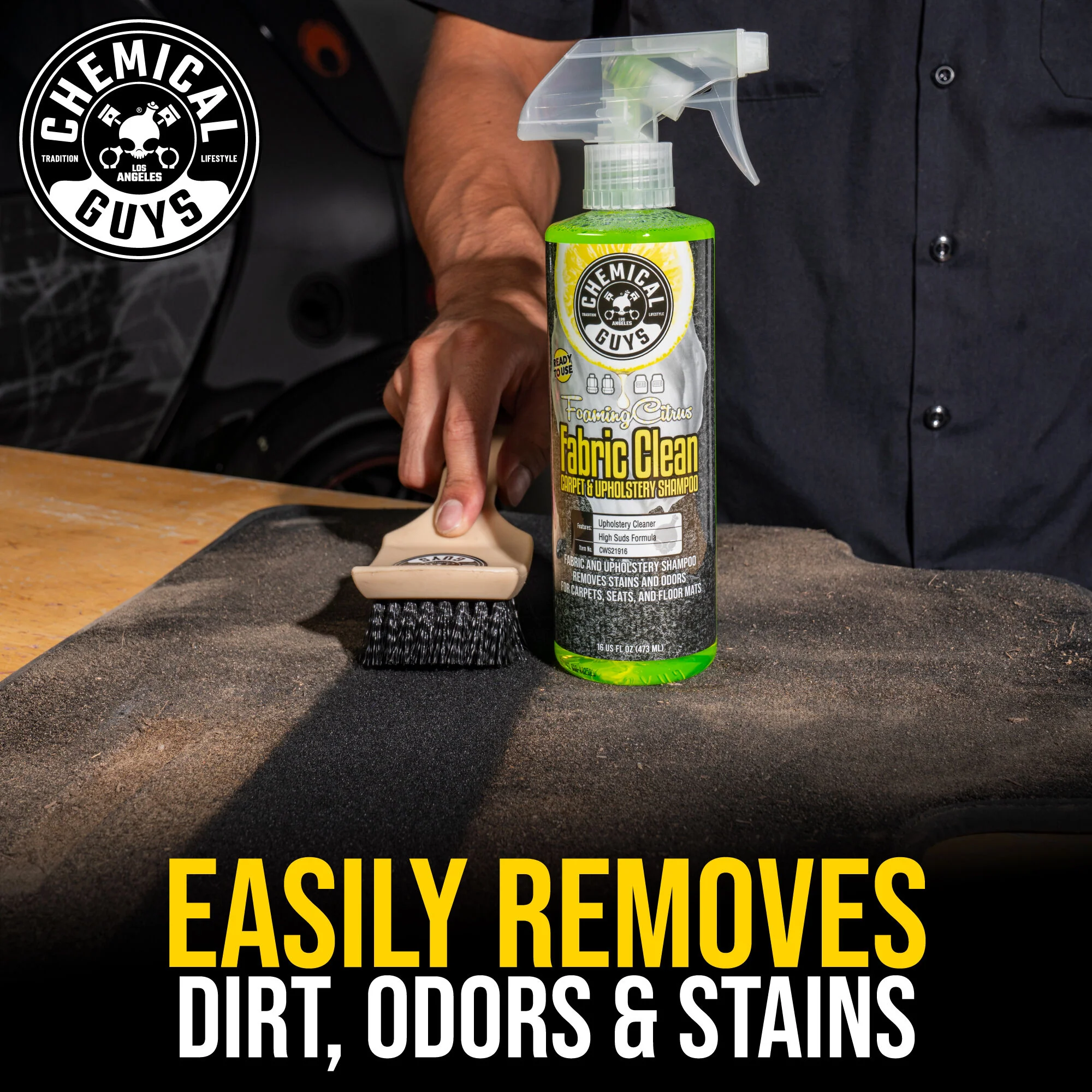 Foaming Citrus Fabric Clean Carpet & Upholstery Shampoo 5 Foaming Citrus Fabric Clean Carpet & Upholstery Shampoo