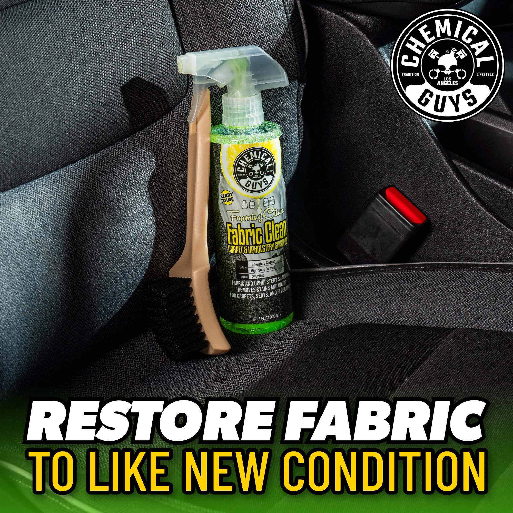 Foaming Citrus Fabric Clean Carpet & Upholstery Shampoo 9 Foaming Citrus Fabric Clean Carpet & Upholstery Shampoo