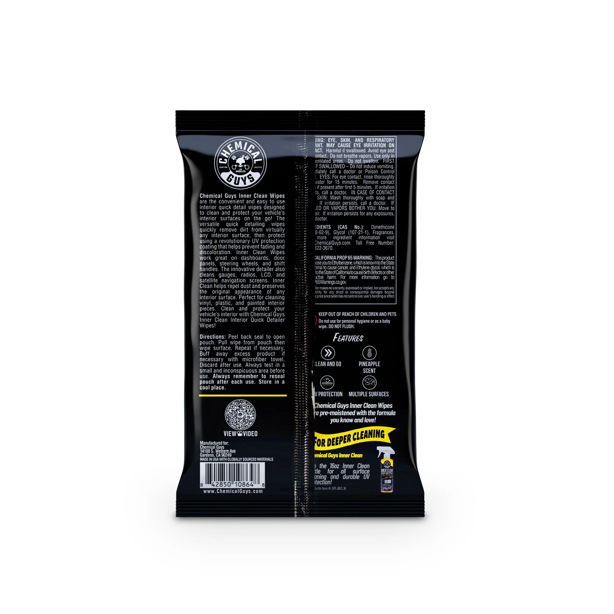 Inner Clean Interior Quick Detailer & Protectant Car Wipes 11 Inner Clean Interior Quick Detailer & Protectant Car Wipes