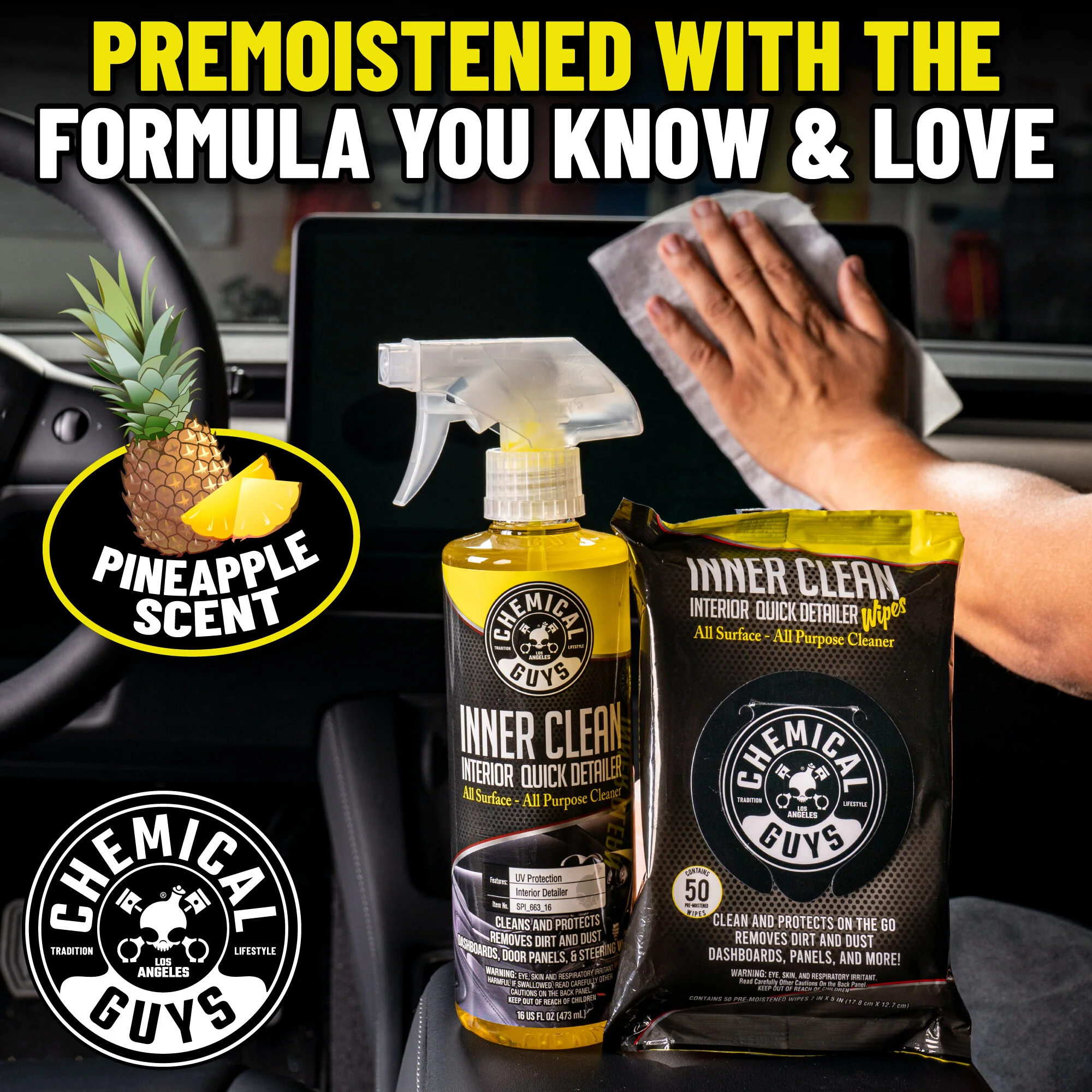 Inner Clean Interior Quick Detailer & Protectant Car Wipes 5 Inner Clean Interior Quick Detailer & Protectant Car Wipes