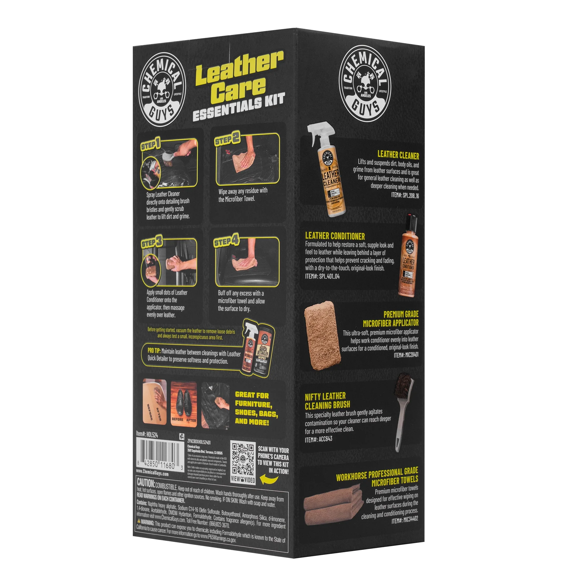 Leather Care Essentials Kit 8 Leather Care Essentials Kit
