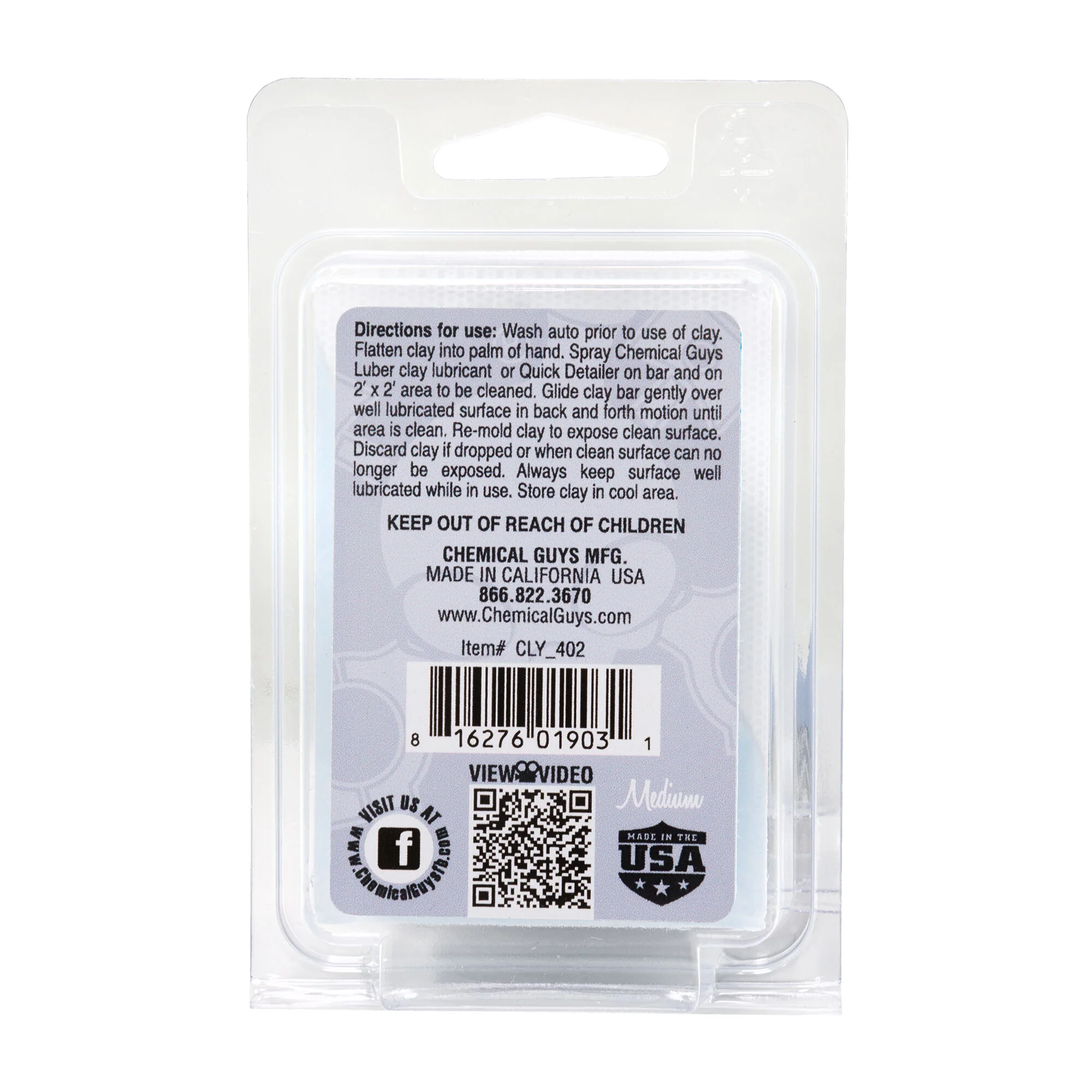 Medium Duty Clay Bar 8 Medium Duty Clay Bar
