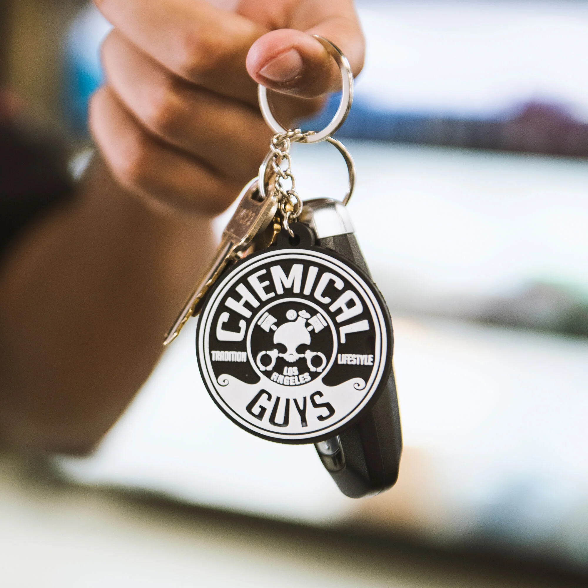 Pocket Rubber Keychain 6 Pocket Rubber Keychain
