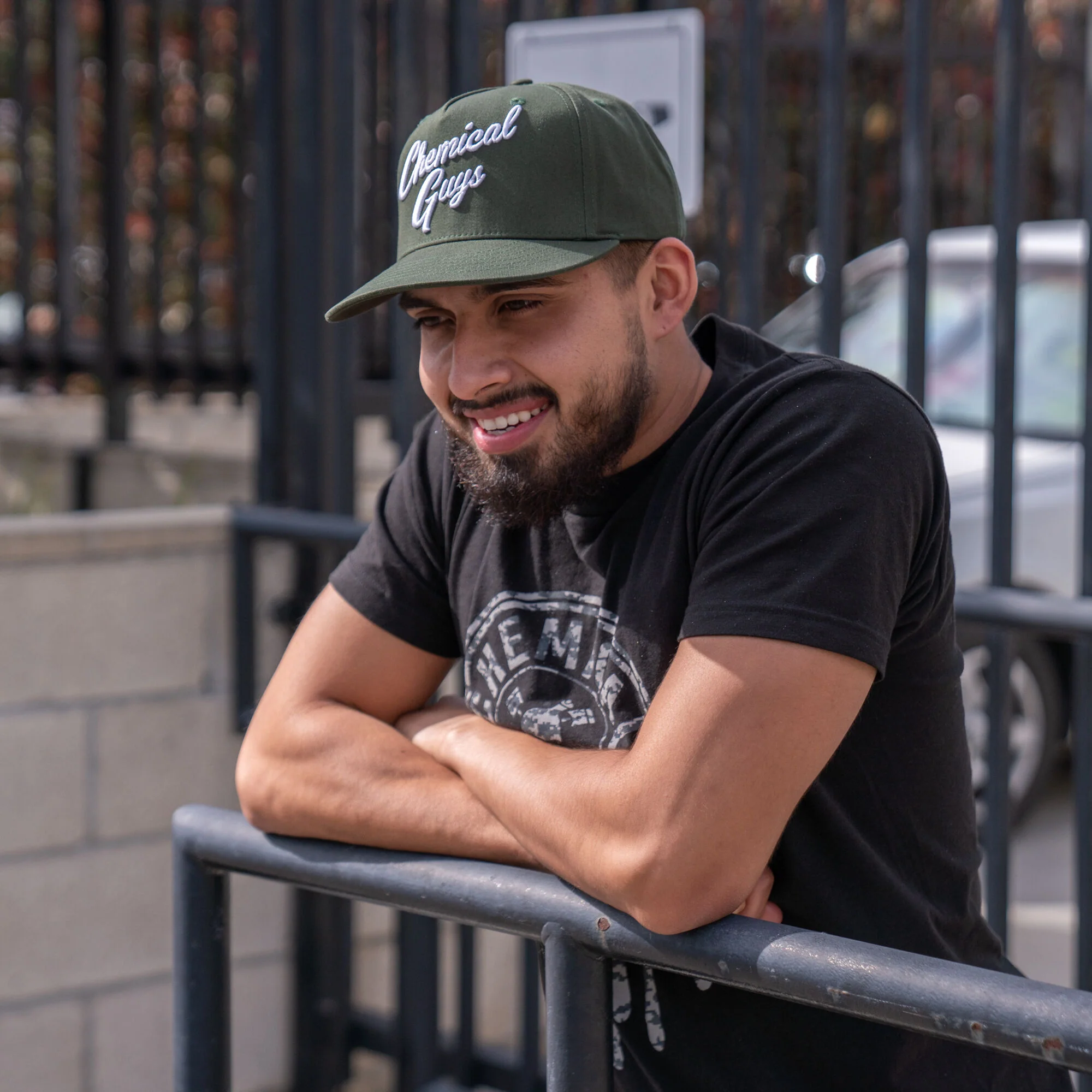 Snap-It-Back Olive Green Script Hat 7 Snap-It-Back Olive Green Script Hat