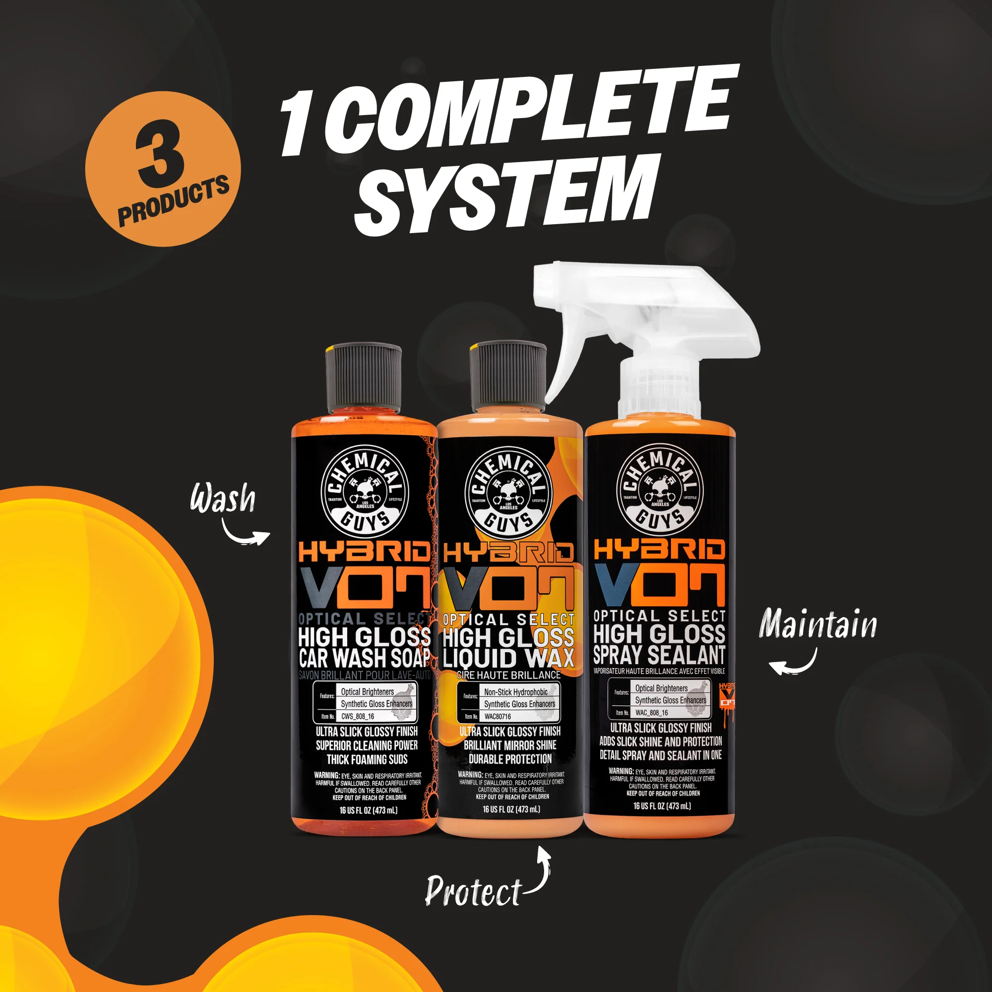 Hybrid V07 Optical Select Wash, Wax & Sealant Bundle 2 Hybrid V07 Optical Select Wash, Wax & Sealant Bundle