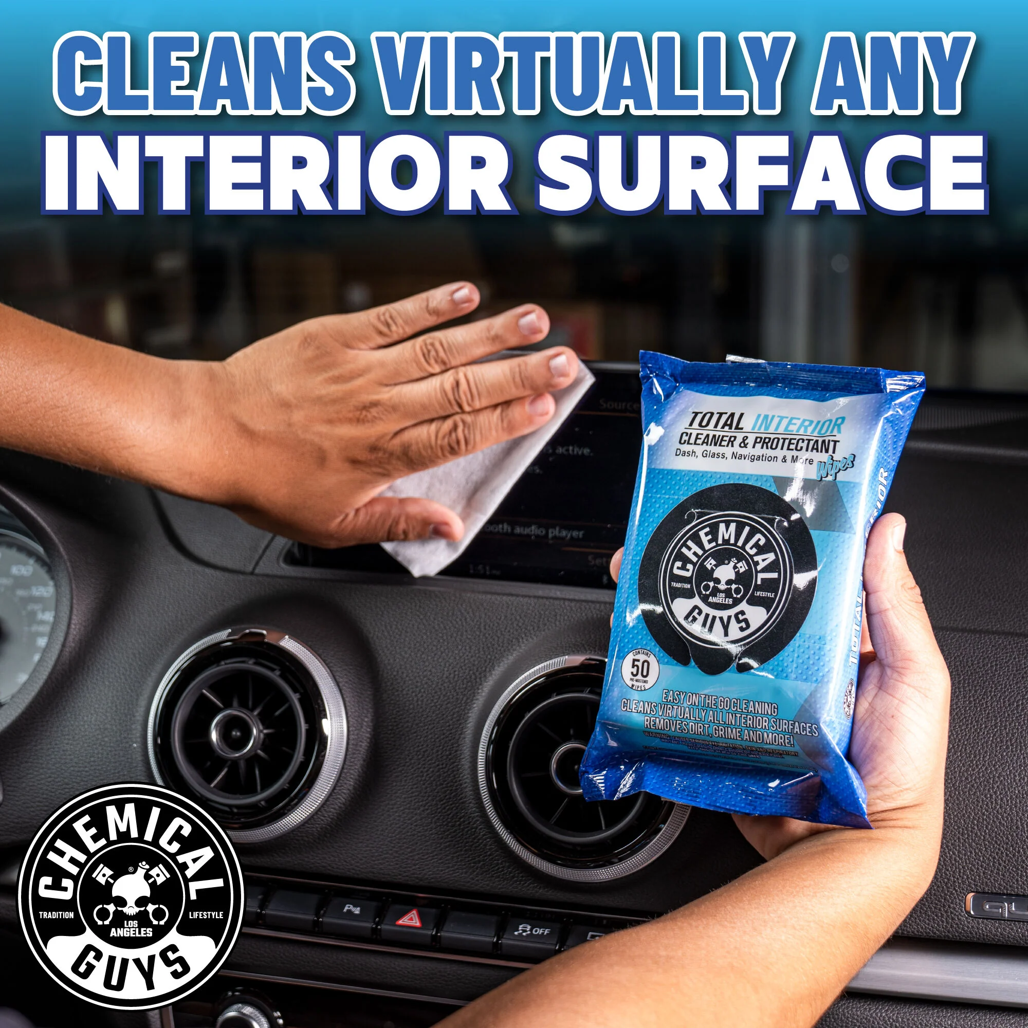 Total Interior Cleaner & Protectant Car Cleaning Wipes 3 Total Interior Cleaner & Protectant Car Cleaning Wipes