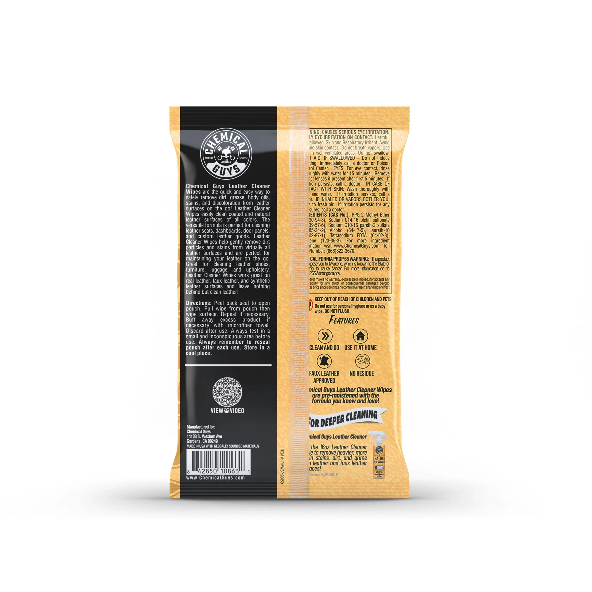 Leather Cleaner Wipes 14 Leather Cleaner Wipes