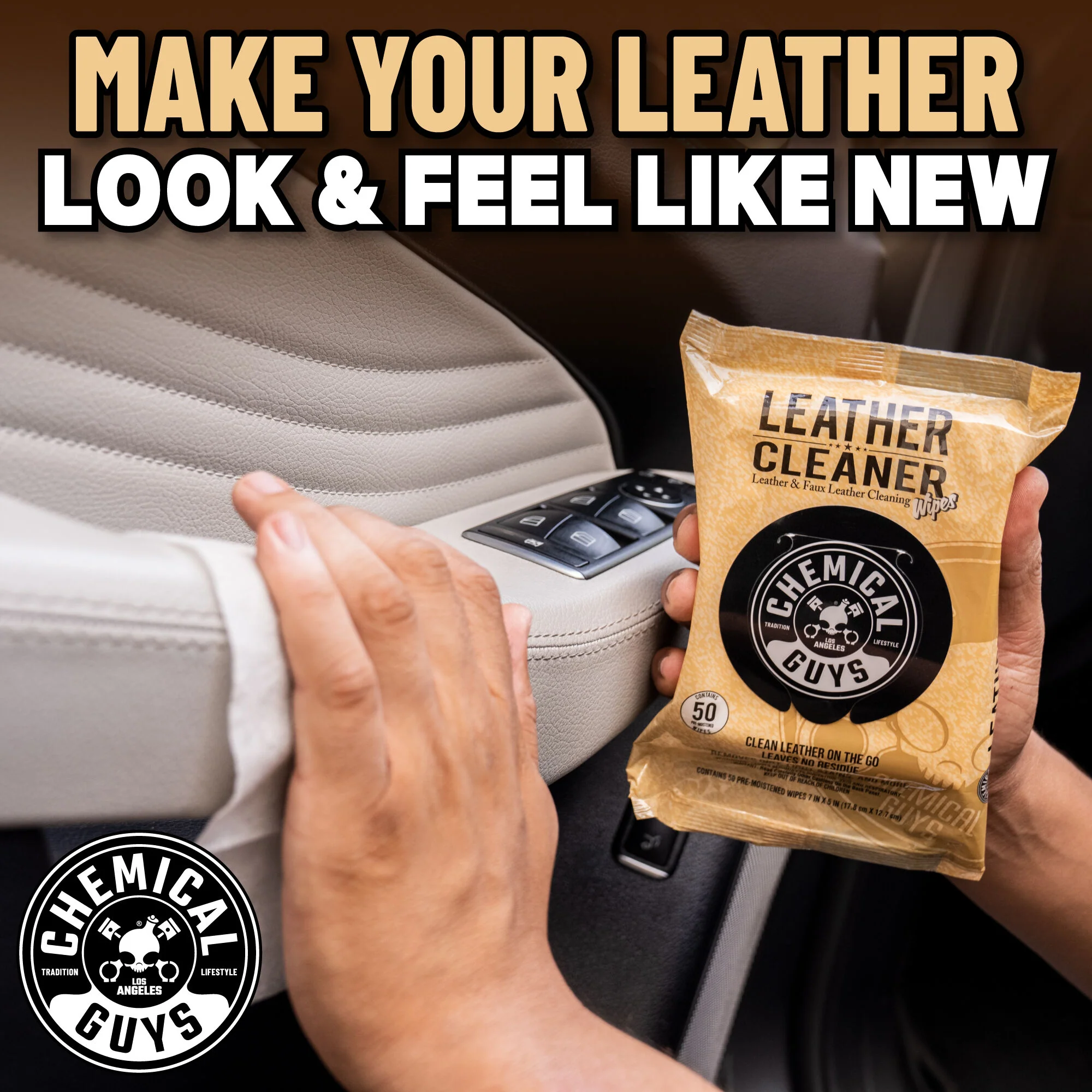 Leather Cleaner Wipes 6 Leather Cleaner Wipes