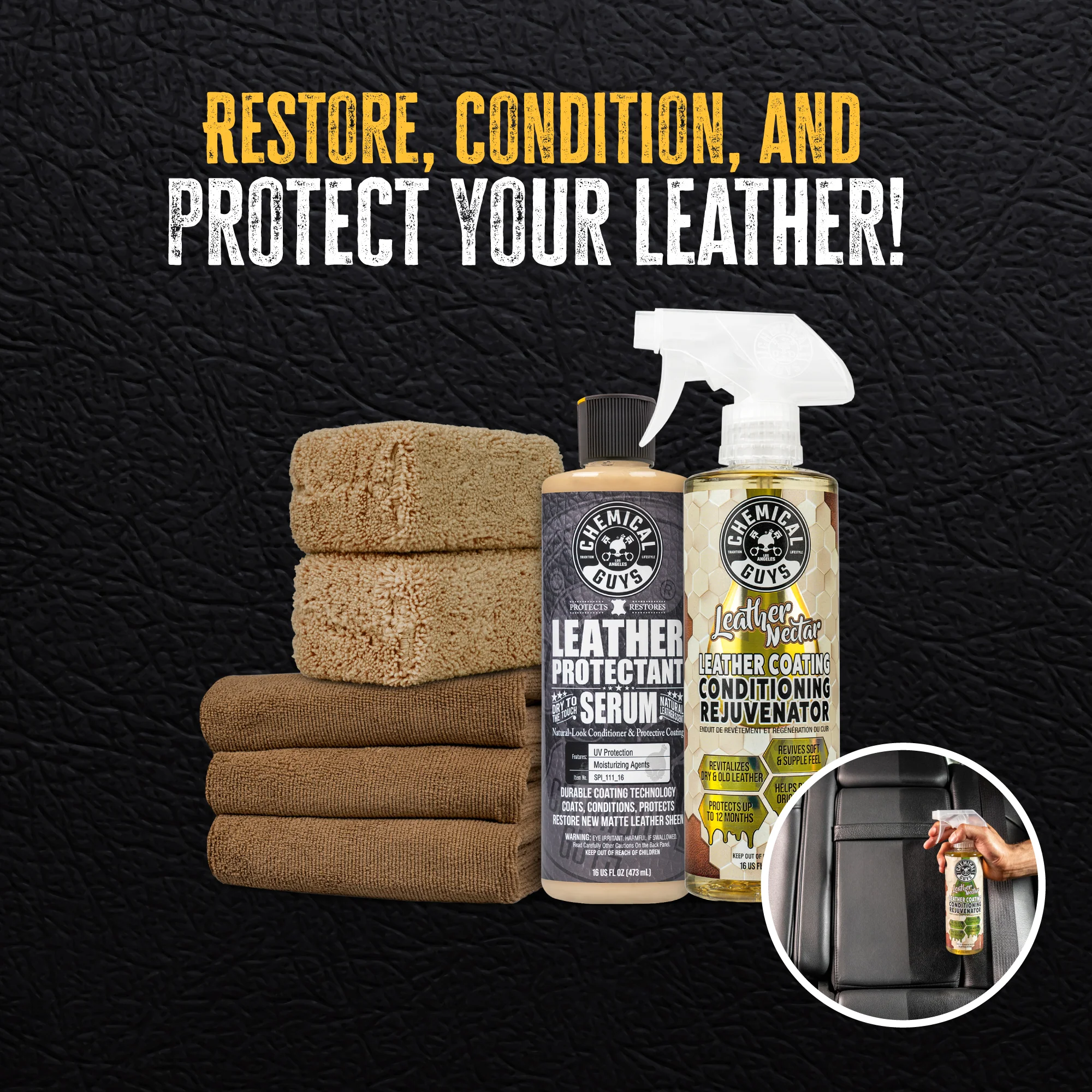 Leather Rejuvenate & Protect Kit 3 Leather Rejuvenate & Protect Kit